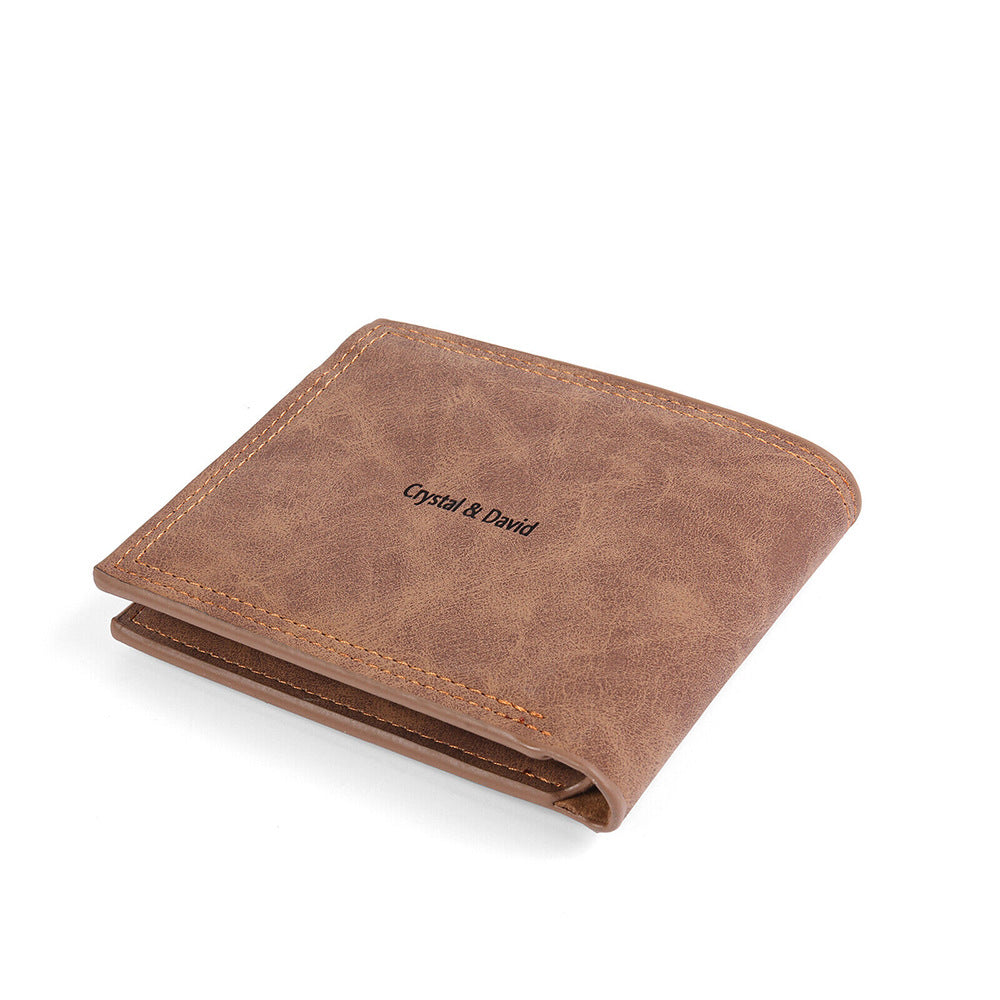 Photo Engraved Wallet Gift for Men