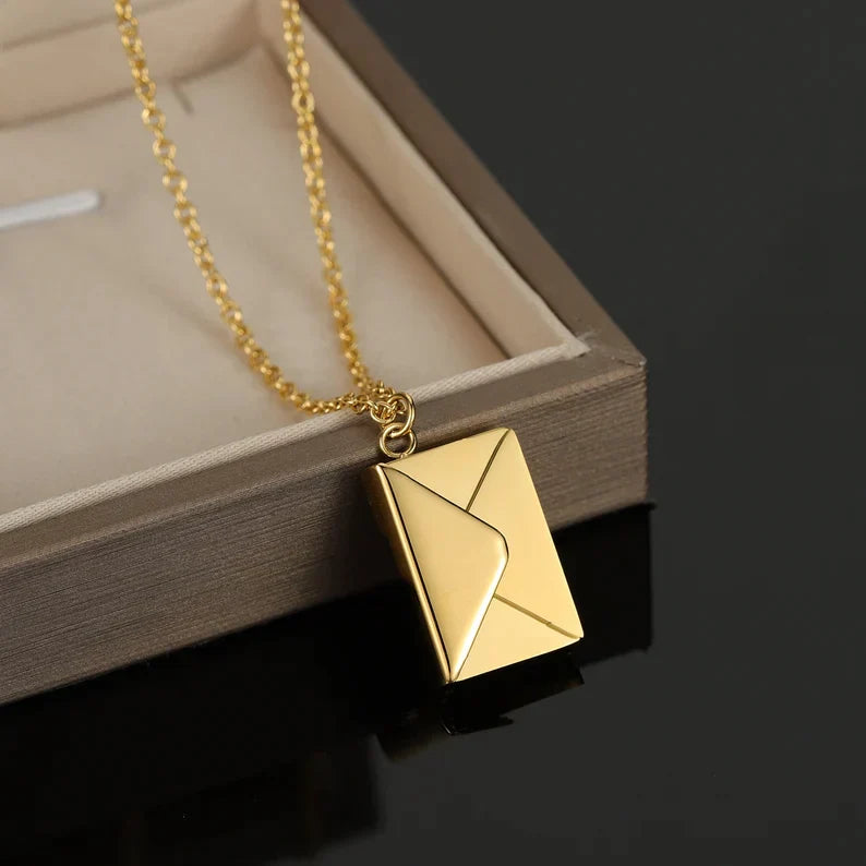 Envelope Necklace With Secret Message