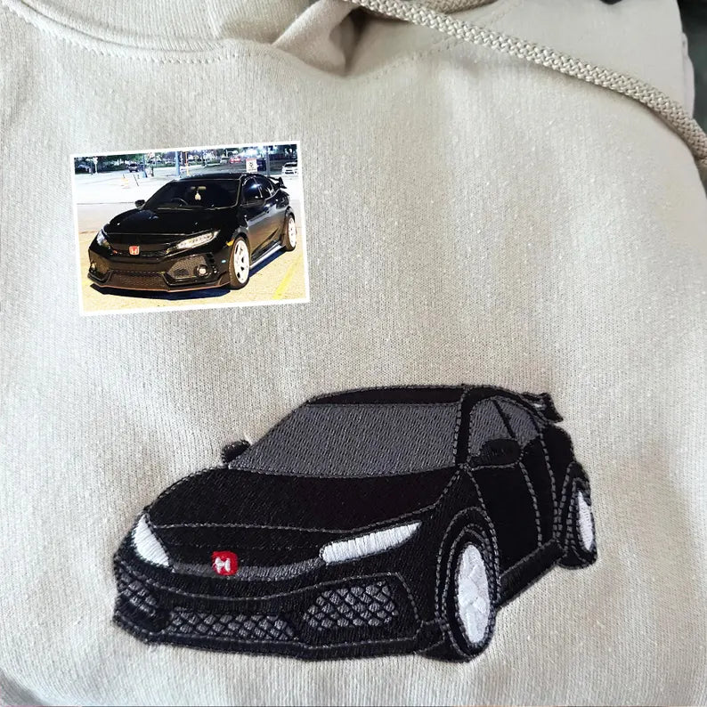 Custom Embroidered Car Sweatshirt