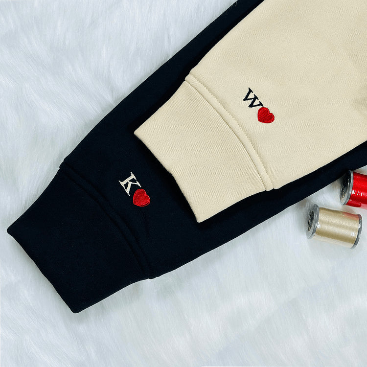 Custom Embroidered Portrait Music Player Sweatshirt