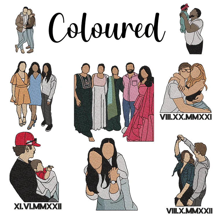 Custom Embroidered Portrait Music Player Sweatshirt