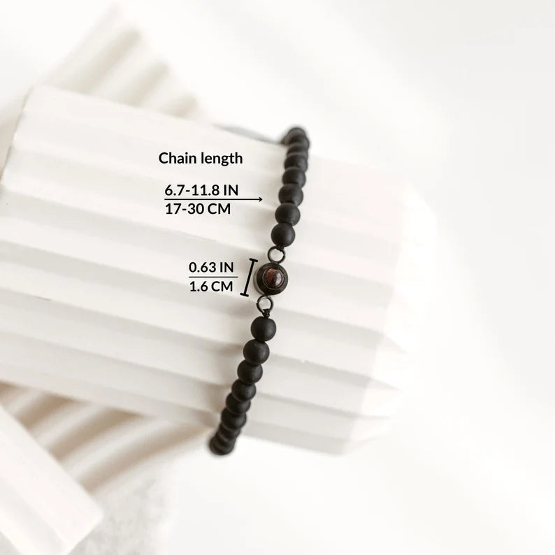 Custom Beaded Photo Bracelet